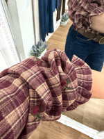 Load image into Gallery viewer, Check Roses Ruffle Blouse - AW26
