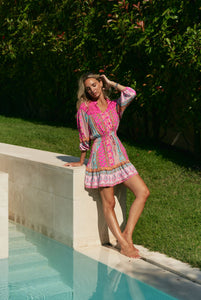 Cedella Print Olivia Mini Dress - Jaase
