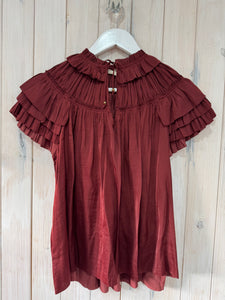 Manon Ruffle Shoulder Blouse - 2 Coloours - New Season - Elan