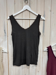 Nadine Lace Trim Vest - 3 Colours - New Brand