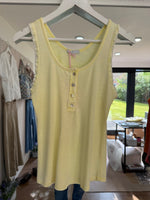 Load image into Gallery viewer, Frill Button Rib Vest - 7 Colours - New Season
