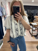 Load image into Gallery viewer, Kate Embroidered Blouse - New Season
