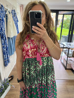 Load image into Gallery viewer, Top Stitch Maxi Dress - High Summer
