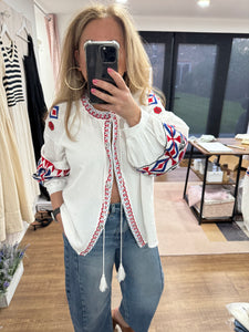 Embroidered Shacket - New Brand - Elia