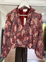 Load image into Gallery viewer, Lissy Bubble Hem Blouse - AW26

