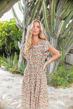 Load image into Gallery viewer, Harlowe Print Slate Midi Dress - Jaase - New Season
