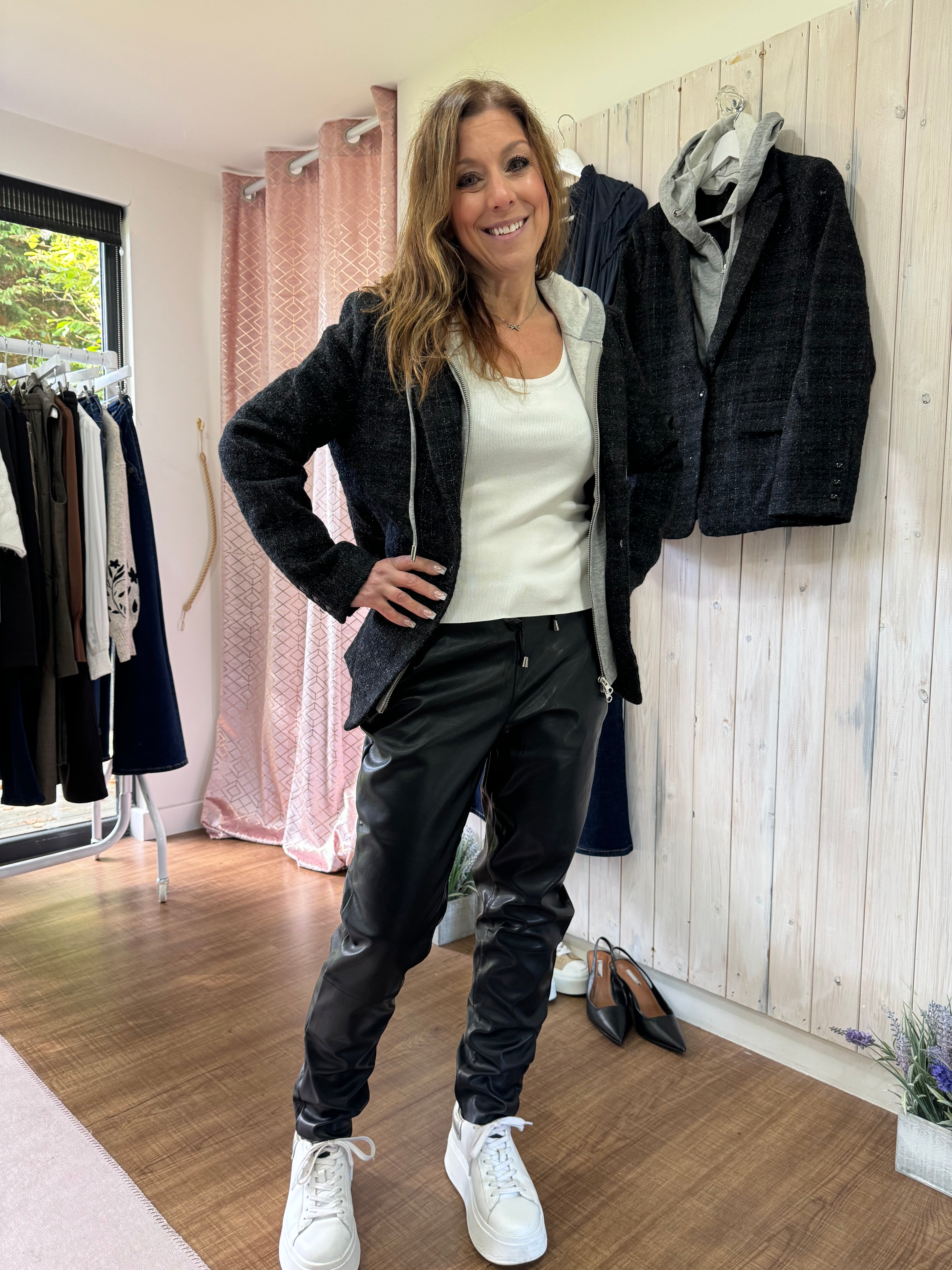 Kavilla Vegan Leather Trousers - Kaffe New - Season