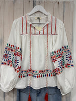 Load image into Gallery viewer, Summer Embroidered Blouse - New Brand Elia
