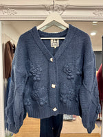 Load image into Gallery viewer, Berry and Navy Cozy Caridgan - Jaase - New Season
