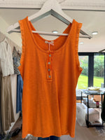 Load image into Gallery viewer, Frill Button Rib Vest - 7 Colours - New Season
