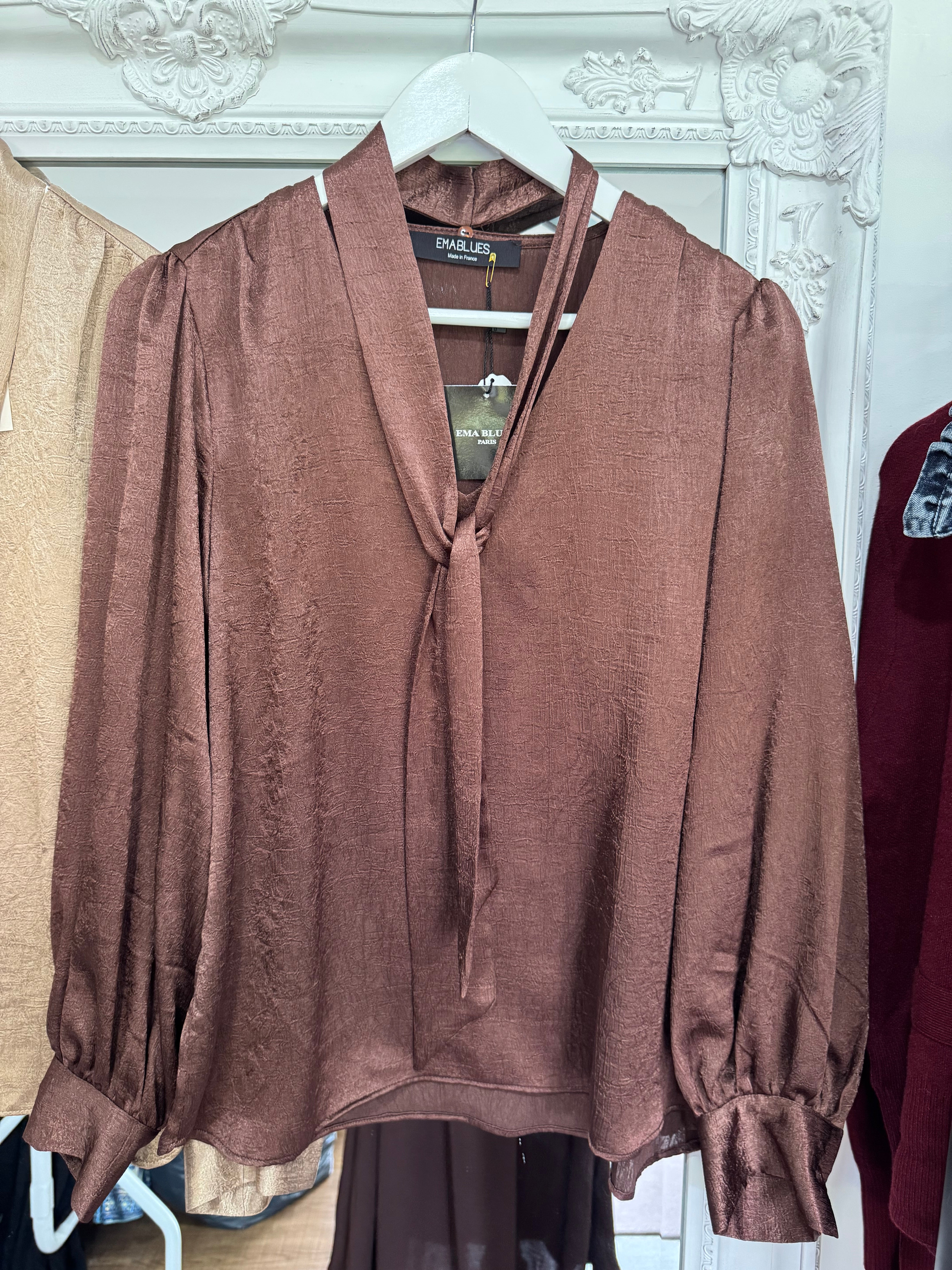 Willow Evening Blouse - 2 Colours - Ema Blues - New Season