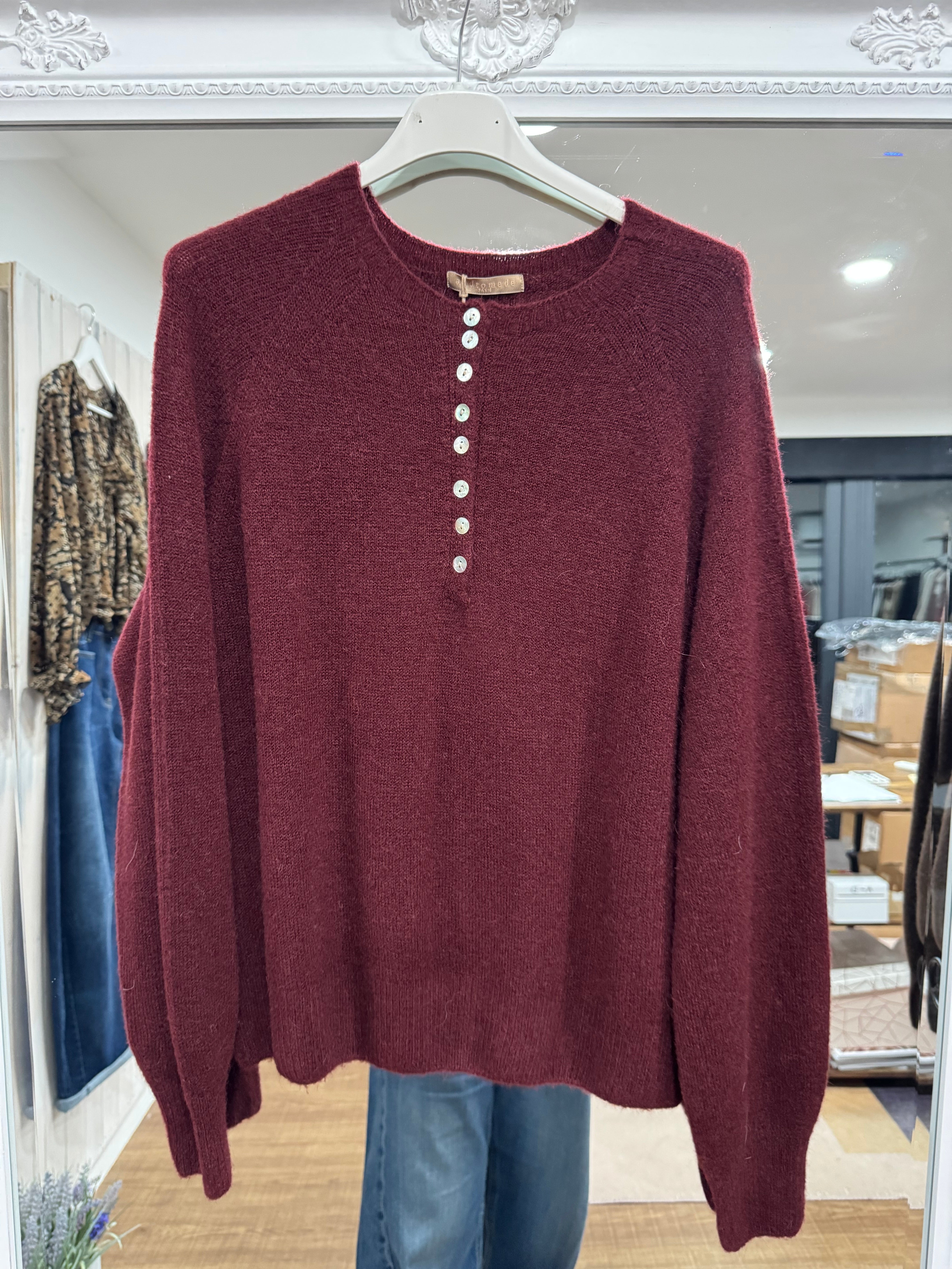 Maxine Button Front Jumper - 2 Colours - New Seaon