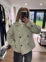 Load image into Gallery viewer, Kapatricia Crop Trench - 2 Colours - New Season - Kaffe
