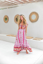Load image into Gallery viewer, Lost Tribe Print Carment Maxi Dress - Jaase - New Season
