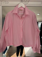 Load image into Gallery viewer, Ruffle Pinstripe Blouse - 3 Colours - New Season
