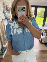 Load image into Gallery viewer, Dara Chain Embroidered Blouse - New Season
