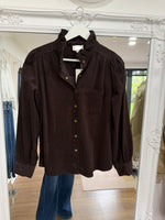 Load image into Gallery viewer, Fine Baby Cord Puff Shoulder Blouse - AW26
