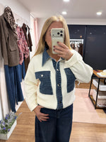 Load image into Gallery viewer, Clara Denim Cardigan - AW26

