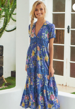 Load image into Gallery viewer, Jaase Açai Print Huntley Maxi Dress - New Season
