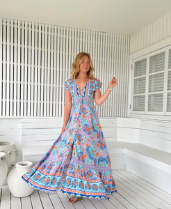 Daydreamer Print Romi Maxi Dress - High Summer - Jaase