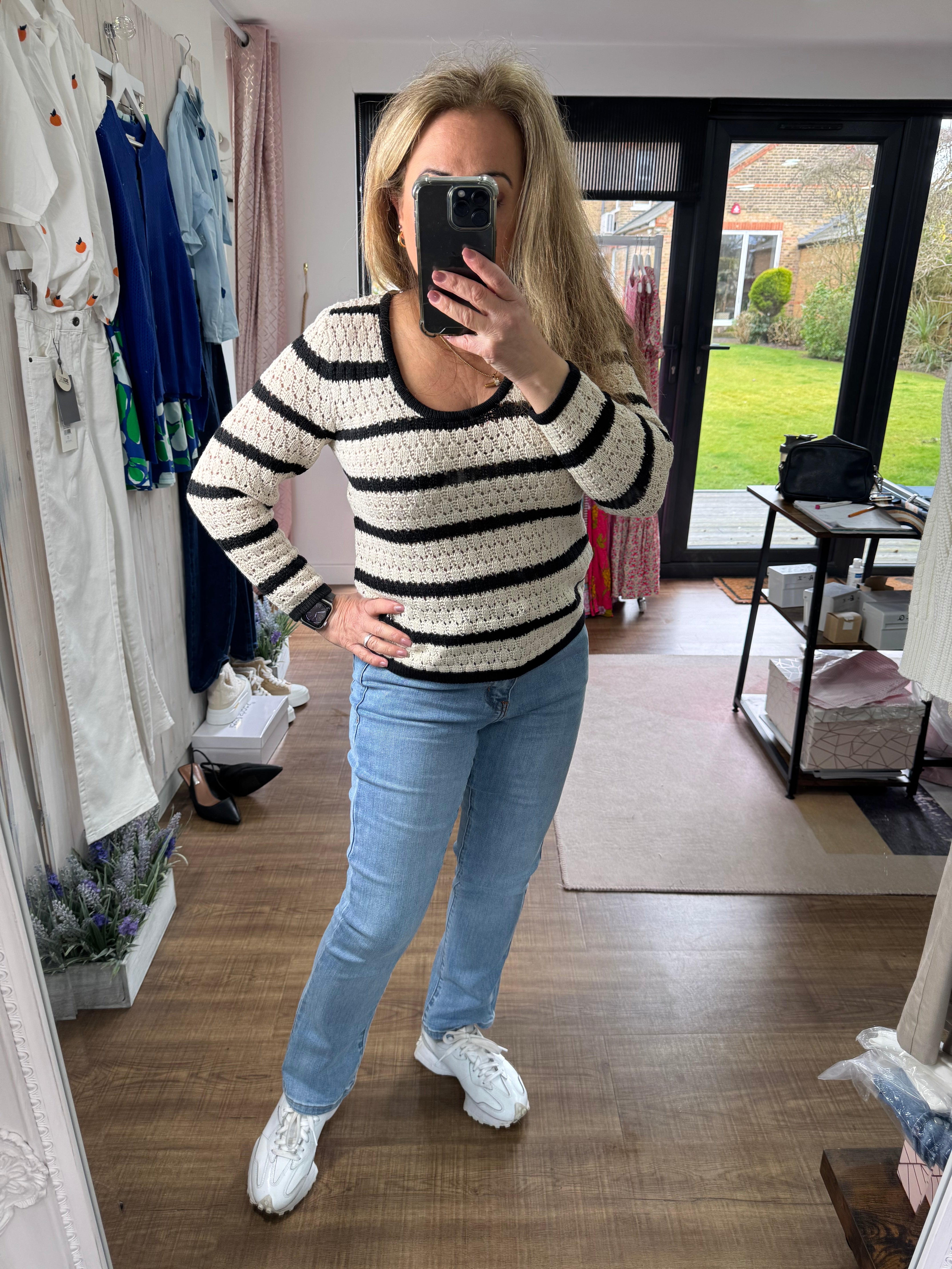 Kaeleanor Crochet Knit Jumper - New Season - Kaffe