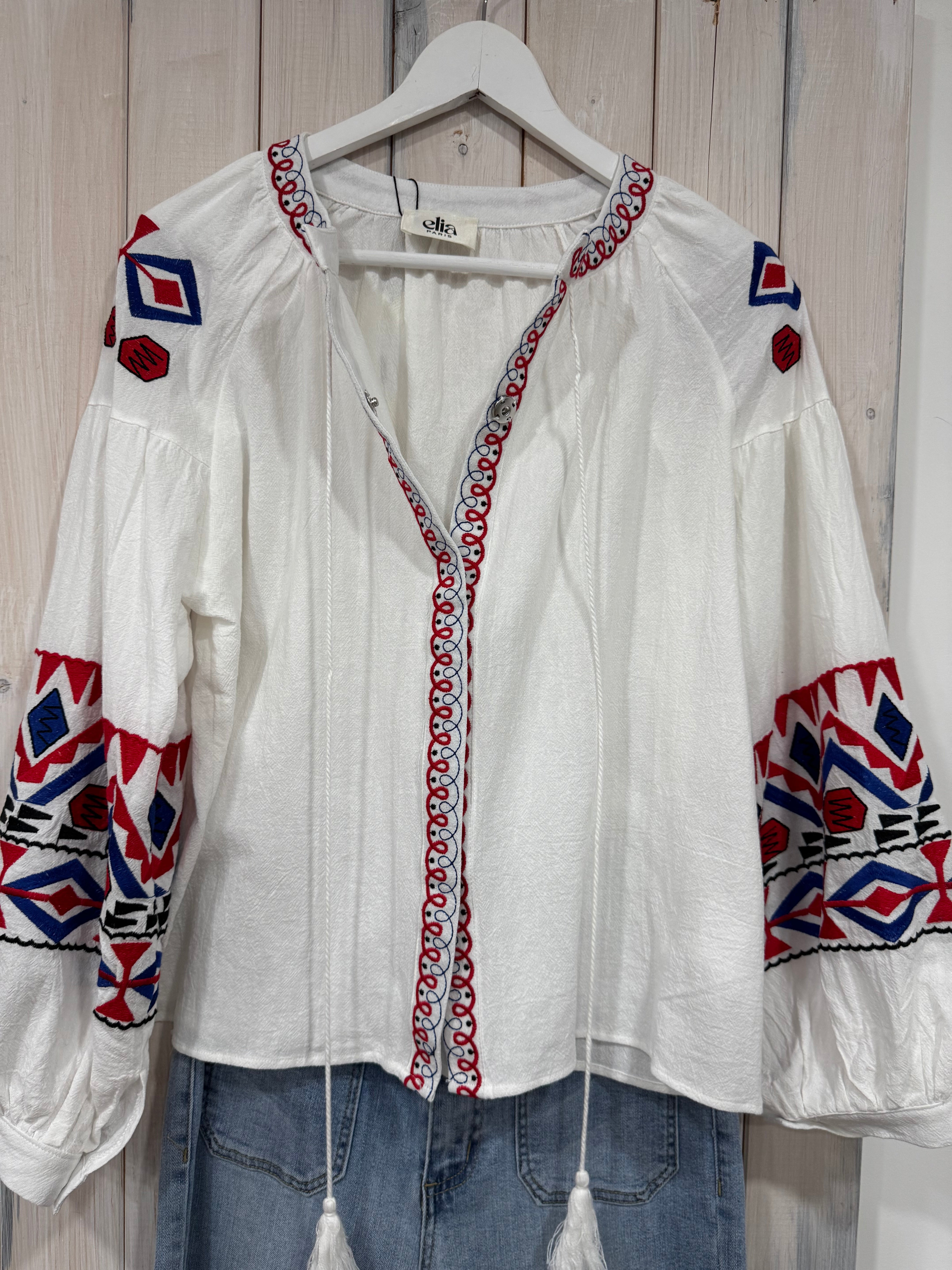 Embroidered Shacket - New Brand - Elia