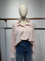 Load image into Gallery viewer, Candy Stripe Ruffle Blouse - New Season
