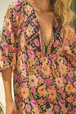 Load image into Gallery viewer, Apricot Blossom Print Liliana Midi Dress - Jaase Australia - New Season
