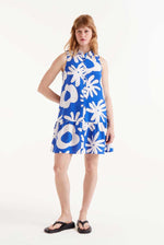 Load image into Gallery viewer, Blue Flower Mini Dress - New Season - Compania
