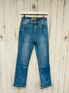 Kate Straight Leg Button Feature Denim - New Free From Humanity