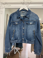 Load image into Gallery viewer, Brice Crop Denim Jacket - New Season
