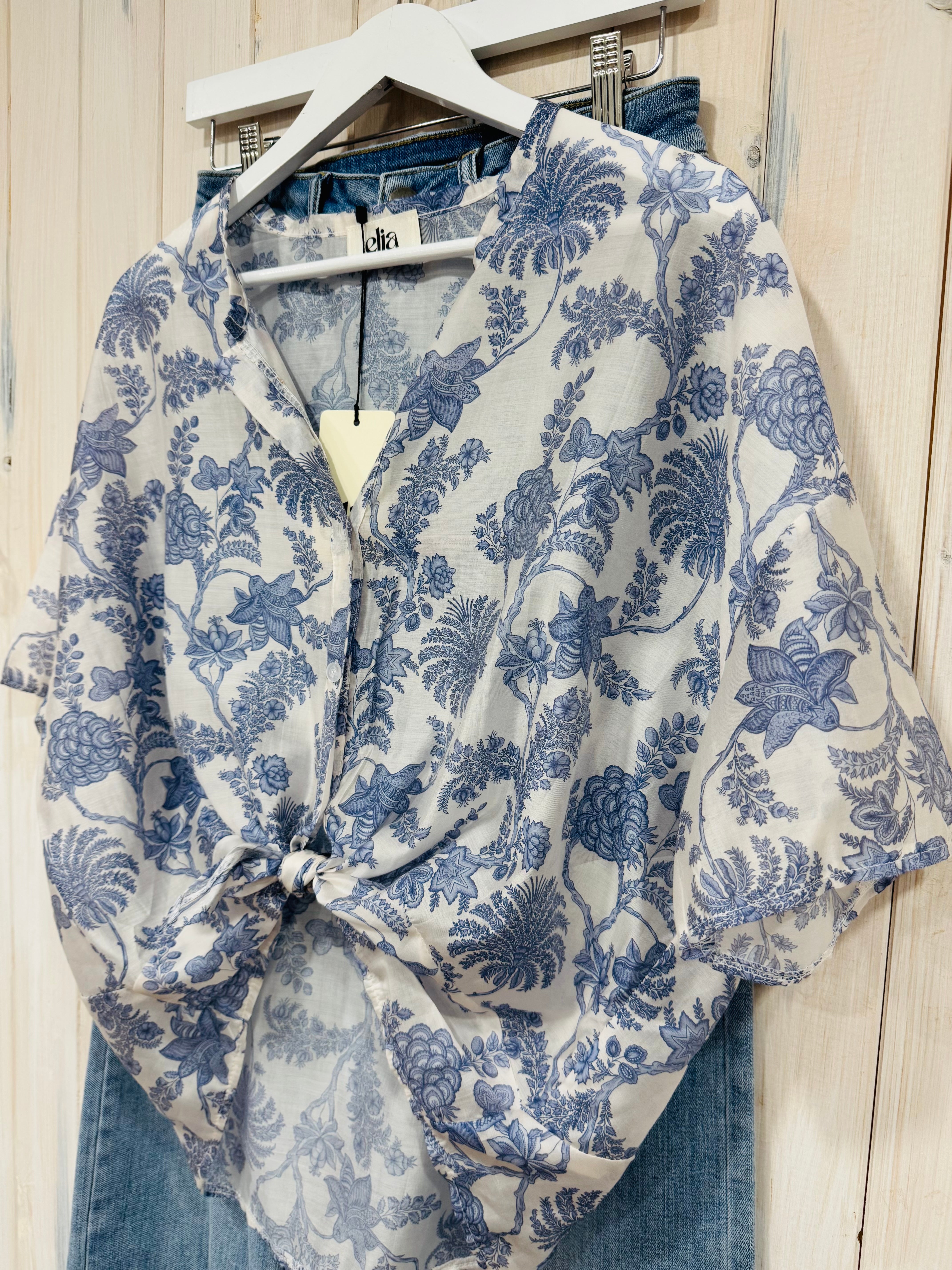 Crop Printed Blouse - 2 Colours - New Brand - Elia