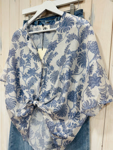 Crop Printed Blouse - 2 Colours - New Brand - Elia