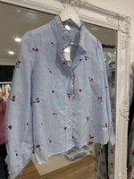 Load image into Gallery viewer, Cherry Embroidered Blouse - New Season
