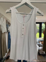 Load image into Gallery viewer, Frill Button Rib Vest - 7 Colours - New Season
