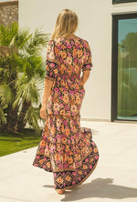 Load image into Gallery viewer, Apricot Blossom Print Chelsea Maxi Dress - Jaase Australia - New Collection
