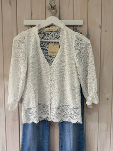 Daisy Lace Blouse - Ema Blues - New Arrival