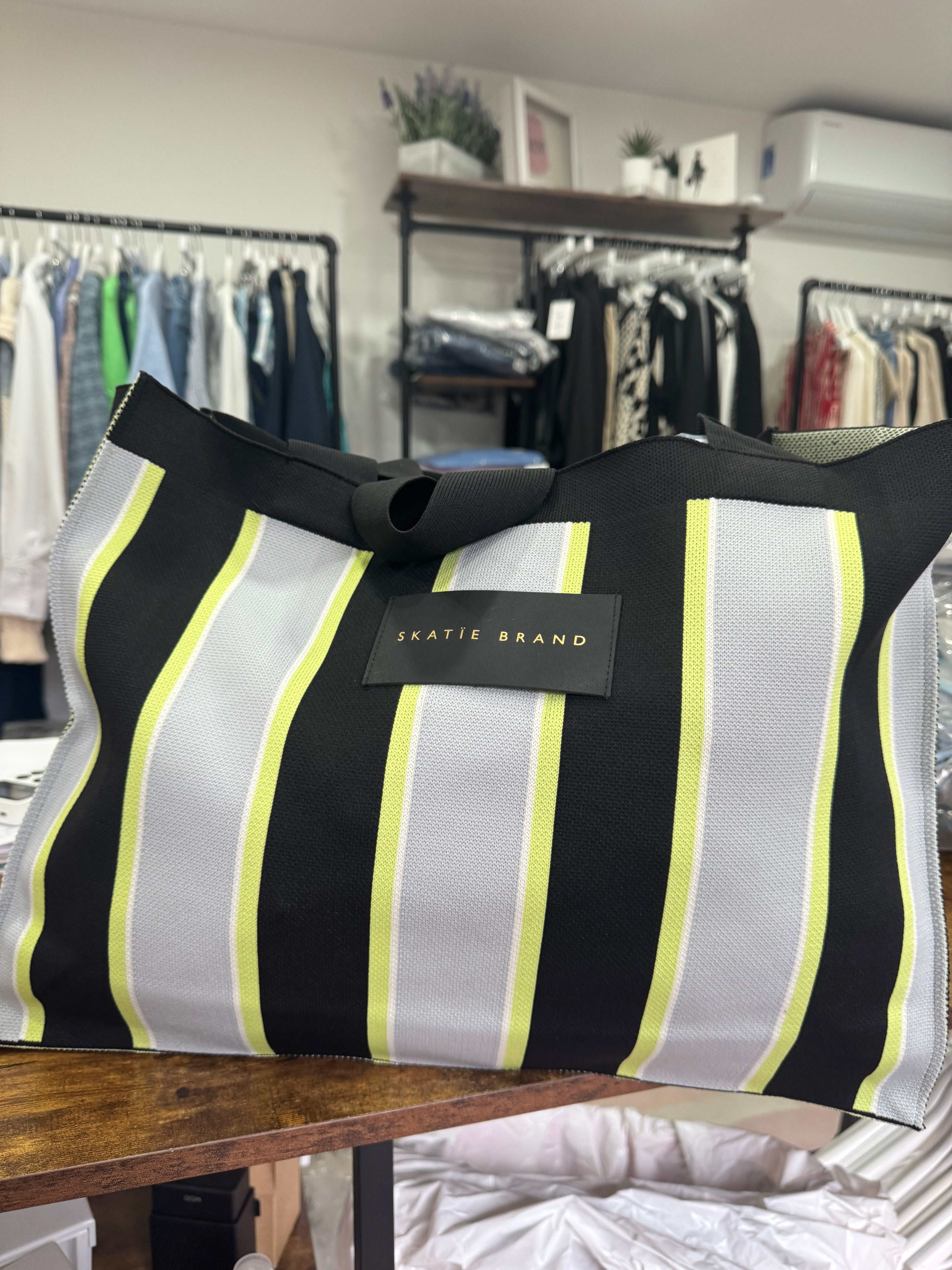 Symmie Stripe Knitted Bag - New Season - Skatie