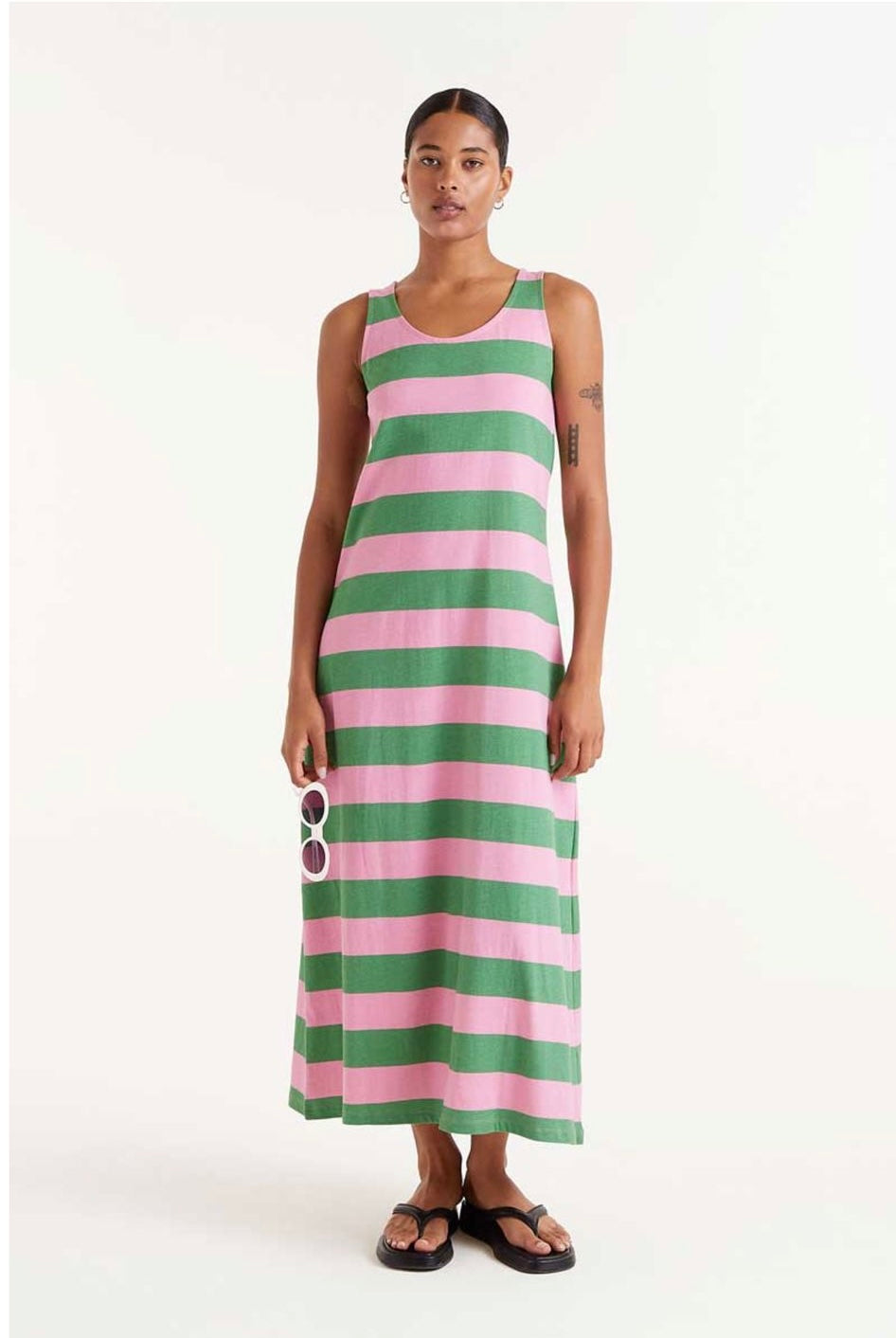 Ice Cream Stripe Tshirt Dress - New Season - Compania