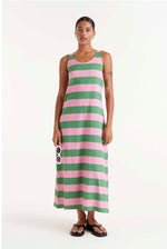 Load image into Gallery viewer, Ice Cream Stripe Tshirt Dress - New Season - Compania
