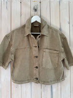 Load image into Gallery viewer, Karania Crop Denim Jacket - New Season - Kaffe
