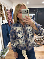 Load image into Gallery viewer, Check Embroidered Blouse - Studio Parisien - AW26
