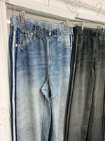 Load image into Gallery viewer, Bona Faux Wide Leg Jeans - 2 Colours - Elan AW26
