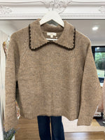 Load image into Gallery viewer, Cleo Embroidered Collar Jumper - Elan AW26
