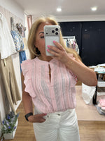 Load image into Gallery viewer, Pink Sleeveless Blouse - New Season
