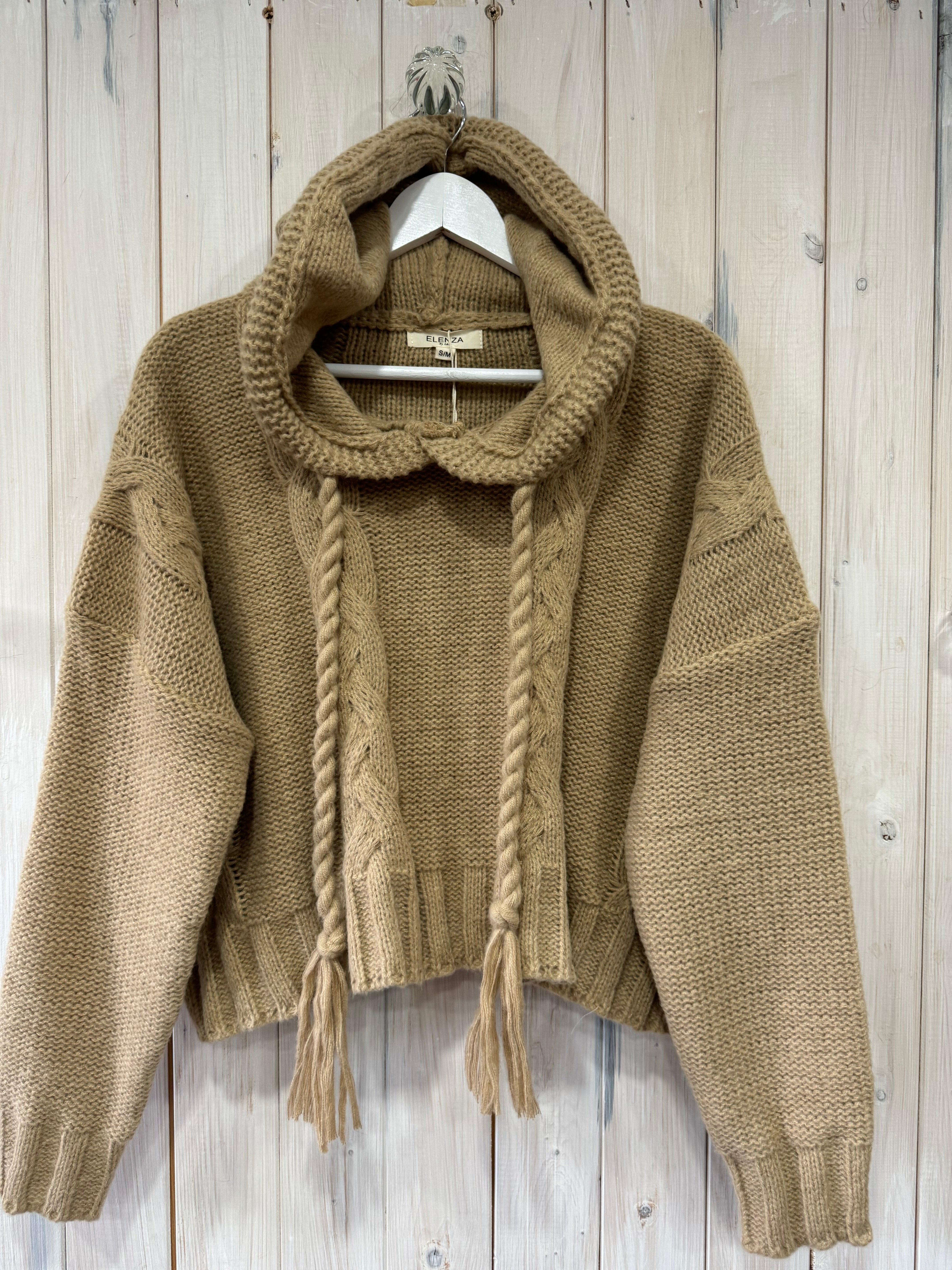Rope Knitted Hoodie - 2 Colours - New Season