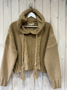 Rope Knitted Hoodie - 2 Colours - New Season