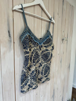 Load image into Gallery viewer, Stud Denim Trim Camisole - New Collection
