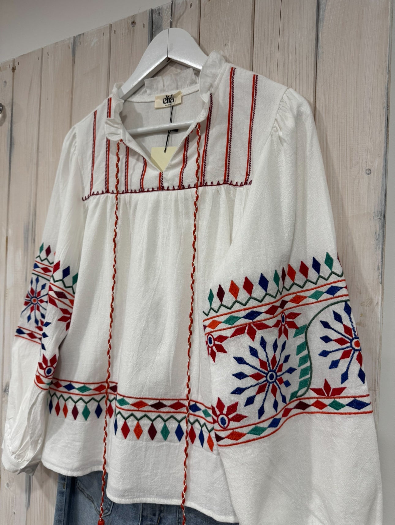 Summer Embroidered Blouse - New Brand Elia