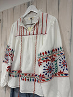 Load image into Gallery viewer, Summer Embroidered Blouse - New Brand Elia
